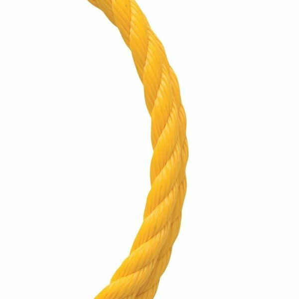 Koch Industries. Rope, Poly Twisted Yel 1/4x100 5000836